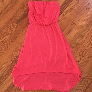 Express High low strapless dress
